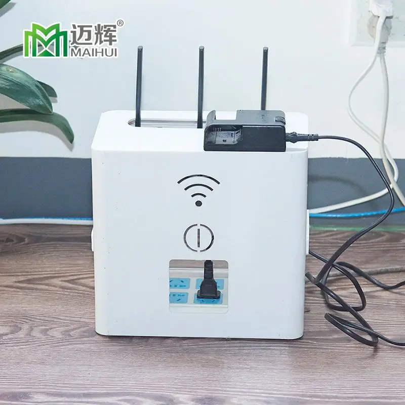 Напольный роутер с розеткой Беспроводная розетка Wi Fi настенная полка из ПВХ