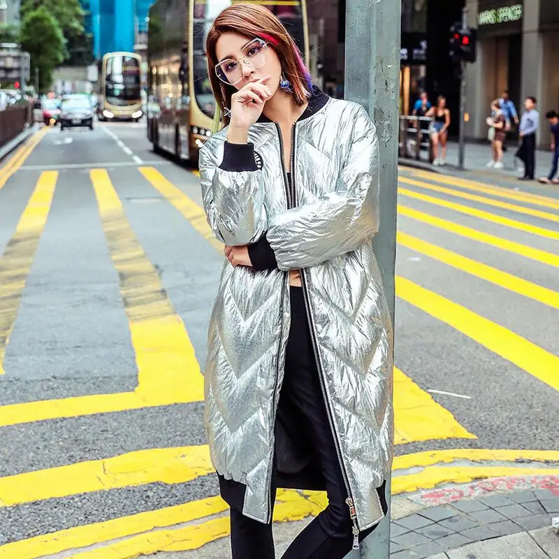 2017 Для женщин вышивка свободные пуховики модная зимняя одежда длинные патч