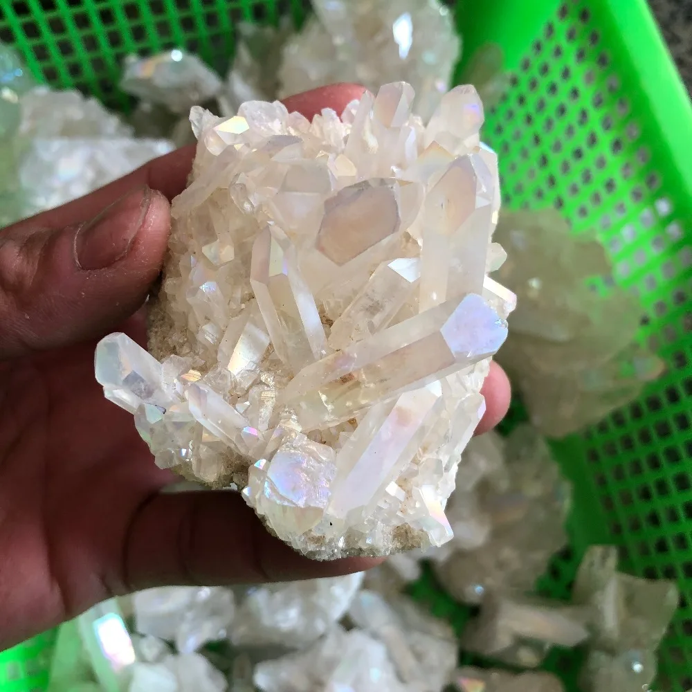 Натуральный Прозрачный кристаллический кластер кварца 120 г маленькие камни