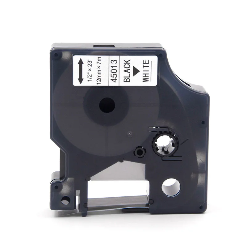 45013 Black on White Absonic 12 мм совместимый с dymo D1 лента этикеток для принтера лента 45013 45010 45017 45018 для производитель Этикеток Dymo LabelManager 160 280 260P - Цвет: 45013 Black on White