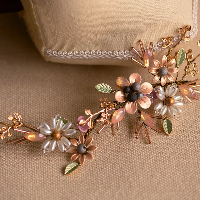 Повязка для волос в стиле ретро барокко невесты Стразы Свадебный аксессуар с