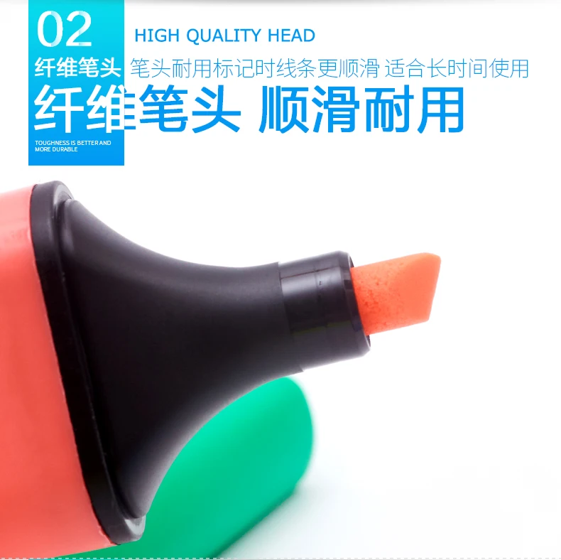 JIANWU 1pc STABILO BOSS 9 color Fluorescent pen Color highlighter pen Marker pen The earliest fluorescent pen in the world