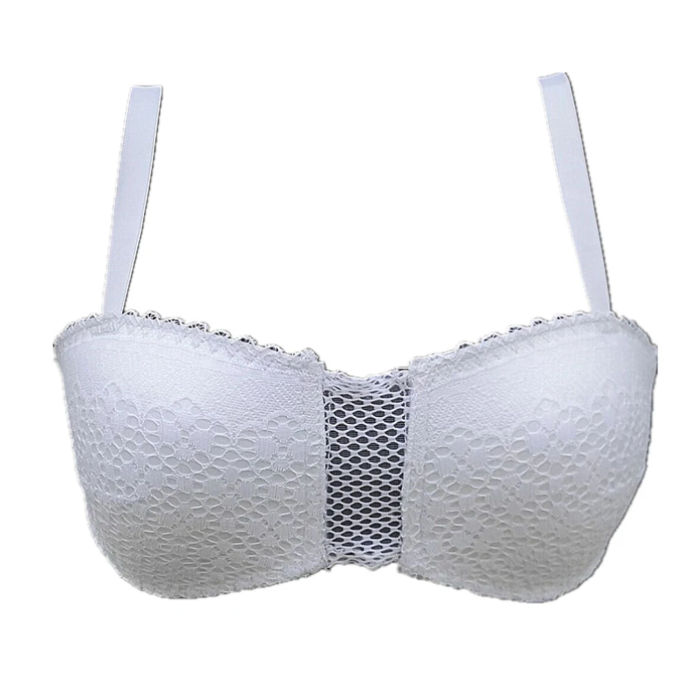 Женский Сексуальный Кружевной Бюстгальтер бандо без косточек с полой чашечкой