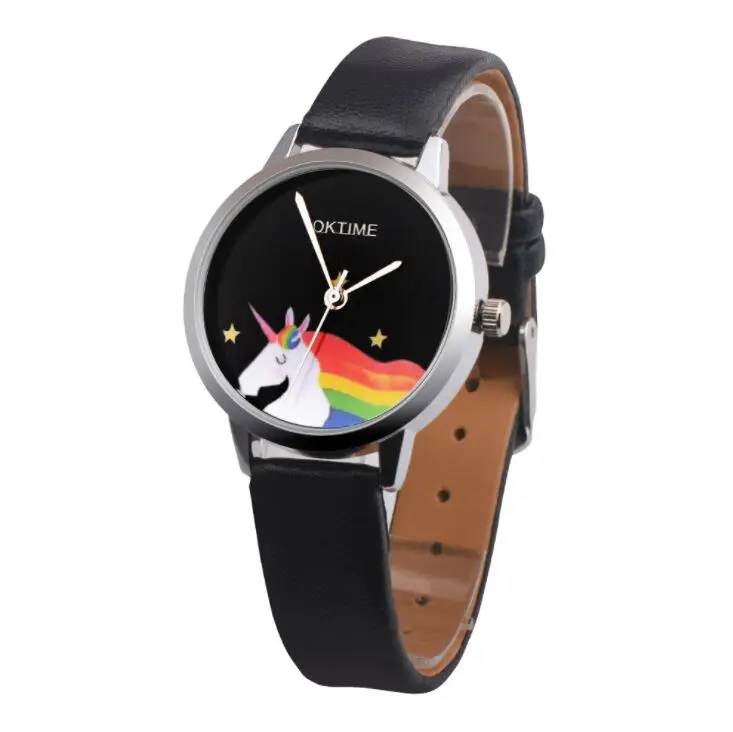 Женские наручные часы unicorn Модные Аналоговые кварцевые унисекс повседневные для детей 2019|Детские часы| |