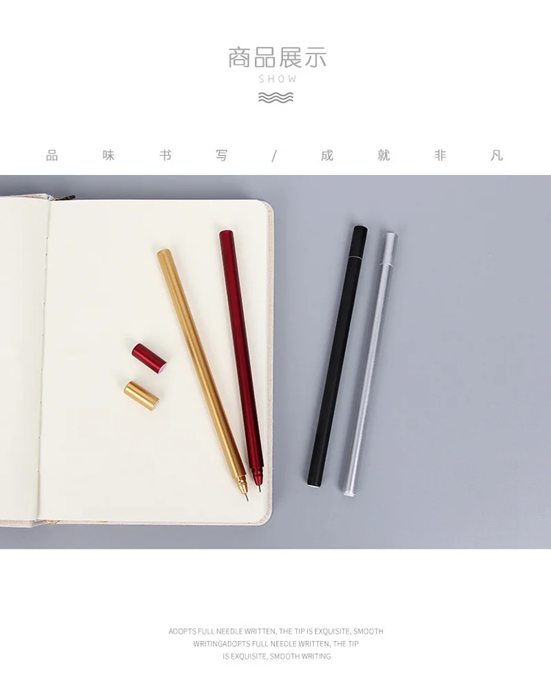 1 шт. Минималистичная креативная металлическая треугольная нейтральная ручка