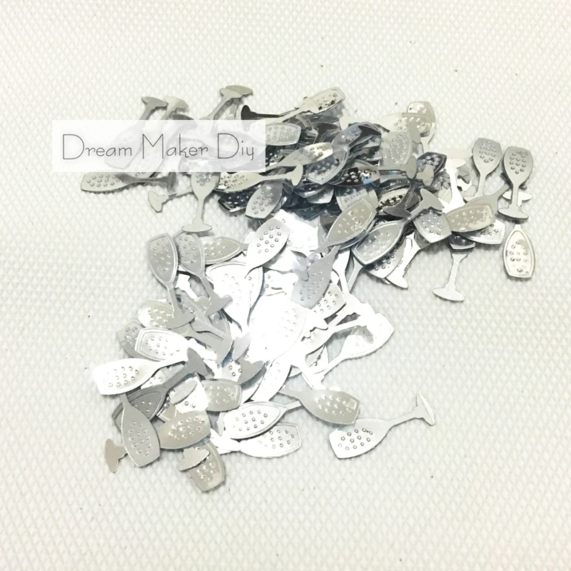 500 шт./лот (30 грамм) бокал цвета шампанского свободные блестки блестящие пайетки