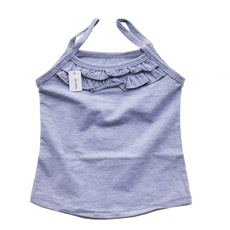 Детские футболки летние детские топы одежда для маленьких девочек жилет на