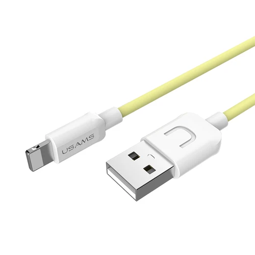 4 шт./лот USAMS USB кабель для iPhone IOS 11 10 9 2A быстрое зарядное устройство Usb кабель для зарядки для iPhone X 8 7 6 5 iPad Дата кабель синхронизации - Цвет: Yellow