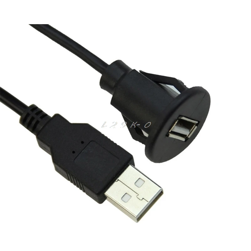 2 м PC Car Dash Board Mount USB 0 гнездо Папа мама панель расширения кабеля|Компьютерные