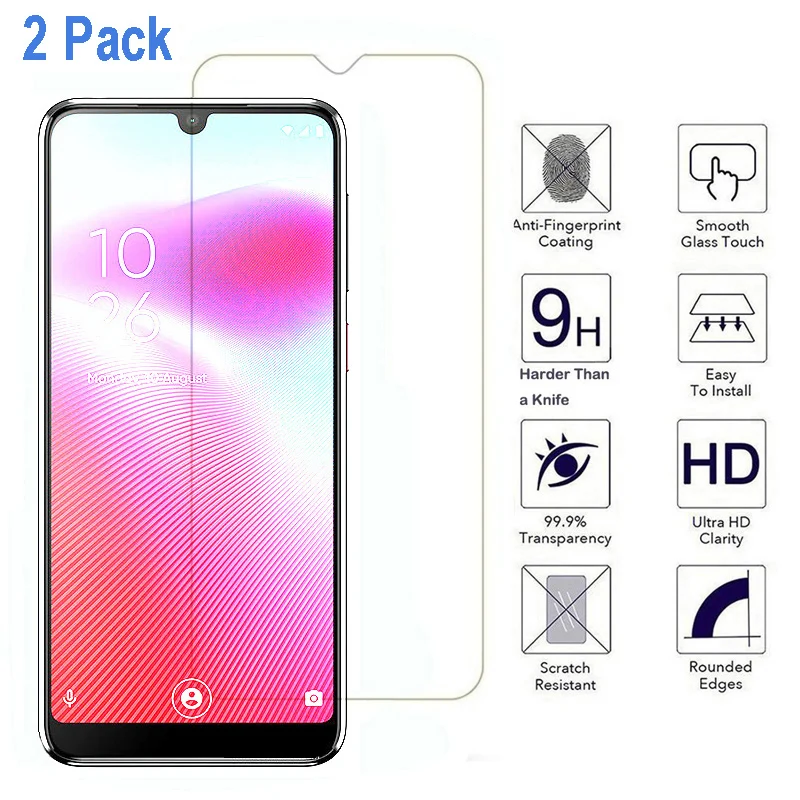 2 шт./лот 2.5D Закаленное стекло для Vodafone Smart V10 Защитная пленка экрана