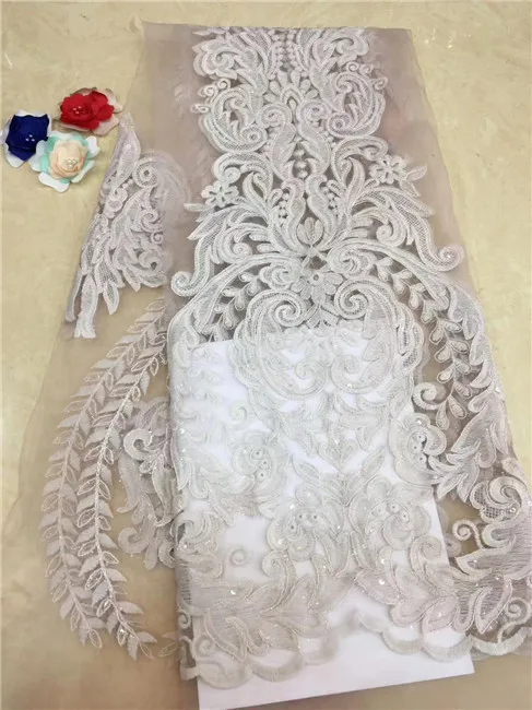 

Latest 2019 Pink Nigerian French Mesh Lace Fabric High Quality African Sequins Bridal Tulle Lace Fabrics For Wedding ZX2