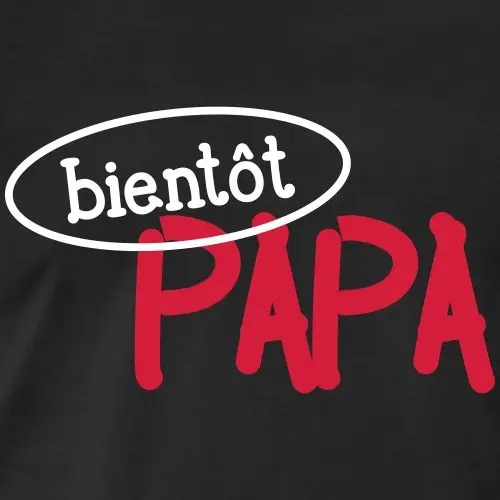 Новая футболка Annonce De Grossesse Bientot Papa премиум класса Homme уличная бойфренда подарок