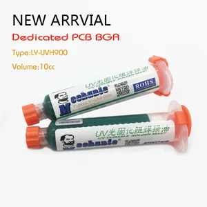 Бесплатная доставка MECHANIC 10 мл зеленая УФ-паяльная маска PCB BGA краска предотвращает коррозионную дужку паяльная паста флюс Крем Сварочный Флюс масло