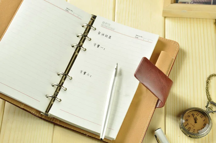 Деловой блокнот из искусственной кожи школьные канцелярские принадлежности