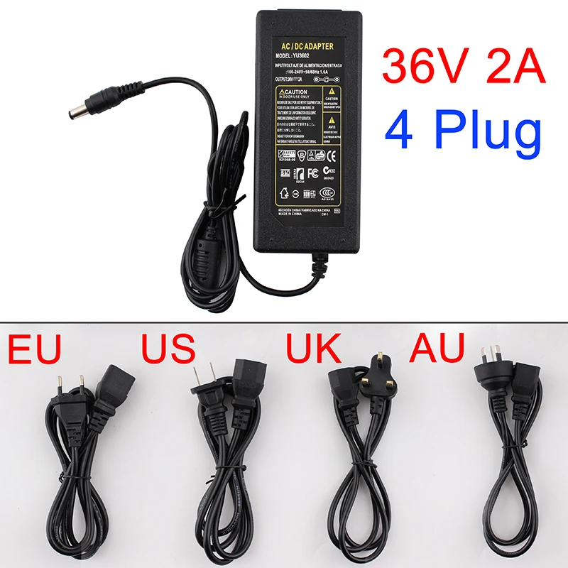 

DC 12V 13V 14V 15V 18V 24V 36V 1A 2A 3A 4A 5A Power Supply Adapter 36 V Power Adapter 12 V For LED Strip Light Lamp Adapter