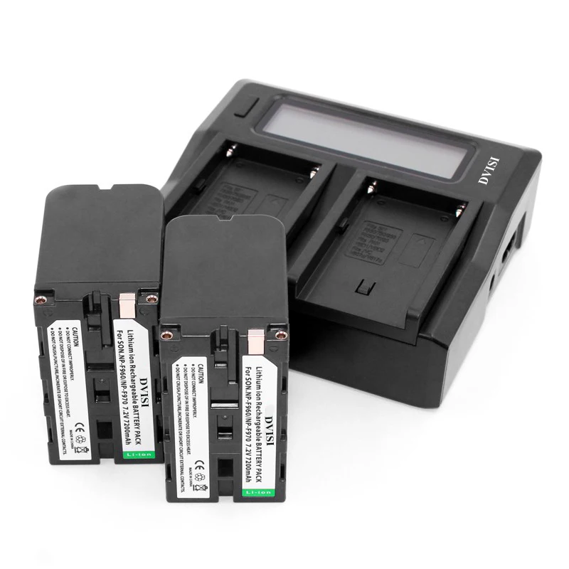 Ультра быстрое 3X двойное зарядное устройство с 3 шт 7200mAh NP F970 F960 батарея для Sony F975