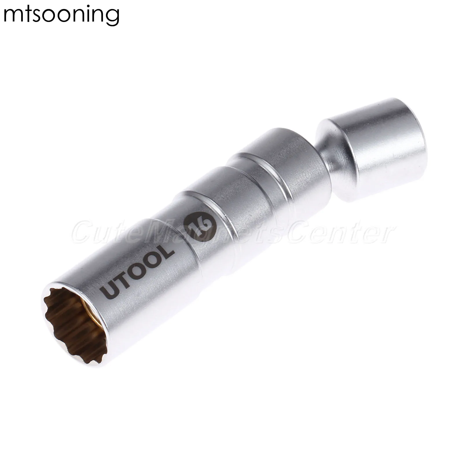 

mtsooning 16mm 5/8-inch Swivel Magnetic Thin Wall Universal Joint Spark Plug Socket Removal Tool 12pt 97L
