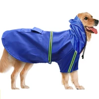 dog umbrella raincoats waterproof dog coat jacket reflective pet hooded clothing medium large dogs clothes sportswear plastic x4