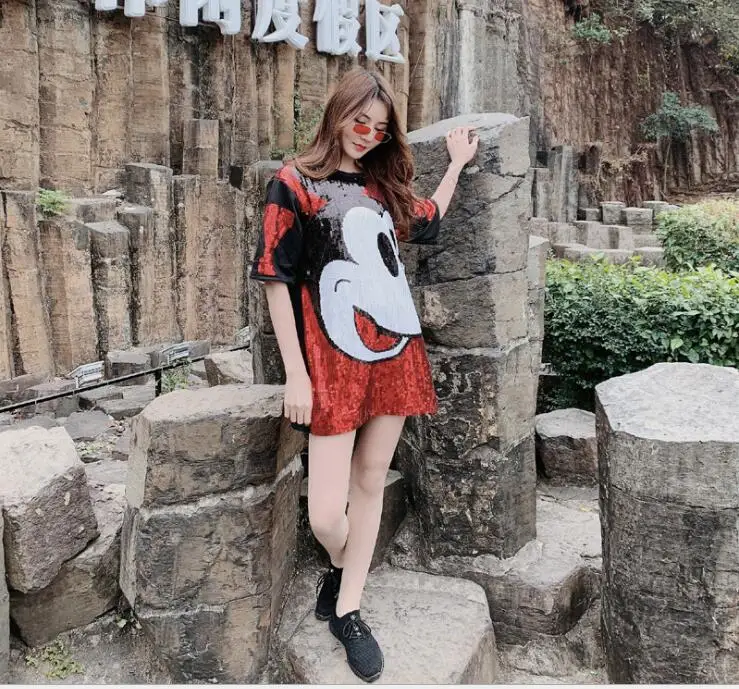 Женское летнее платье большого размера короткий рукав повседневное свободное с