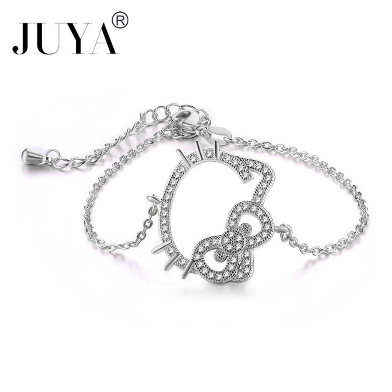 Колье bracciali Donna модные браслеты hello kitty для женщин девушек ювелирные изделия подарок sieraden золотистый Серебристый с розой золотой браслет