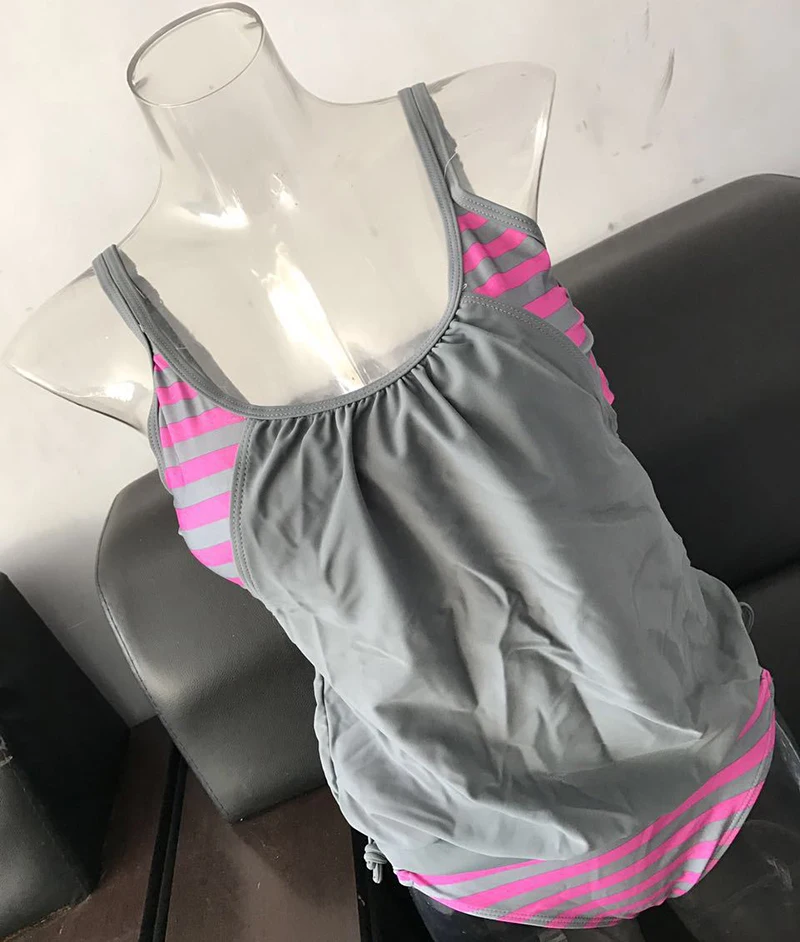 Tankini Push Up Женщин Купальники Купальник Плюс Размер Женщина Танкини Установить Топ