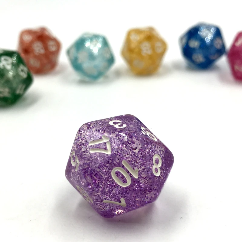 Rollooo игральные кости блестящие кости D20 цифровые игральные кости Rpg игральные кости