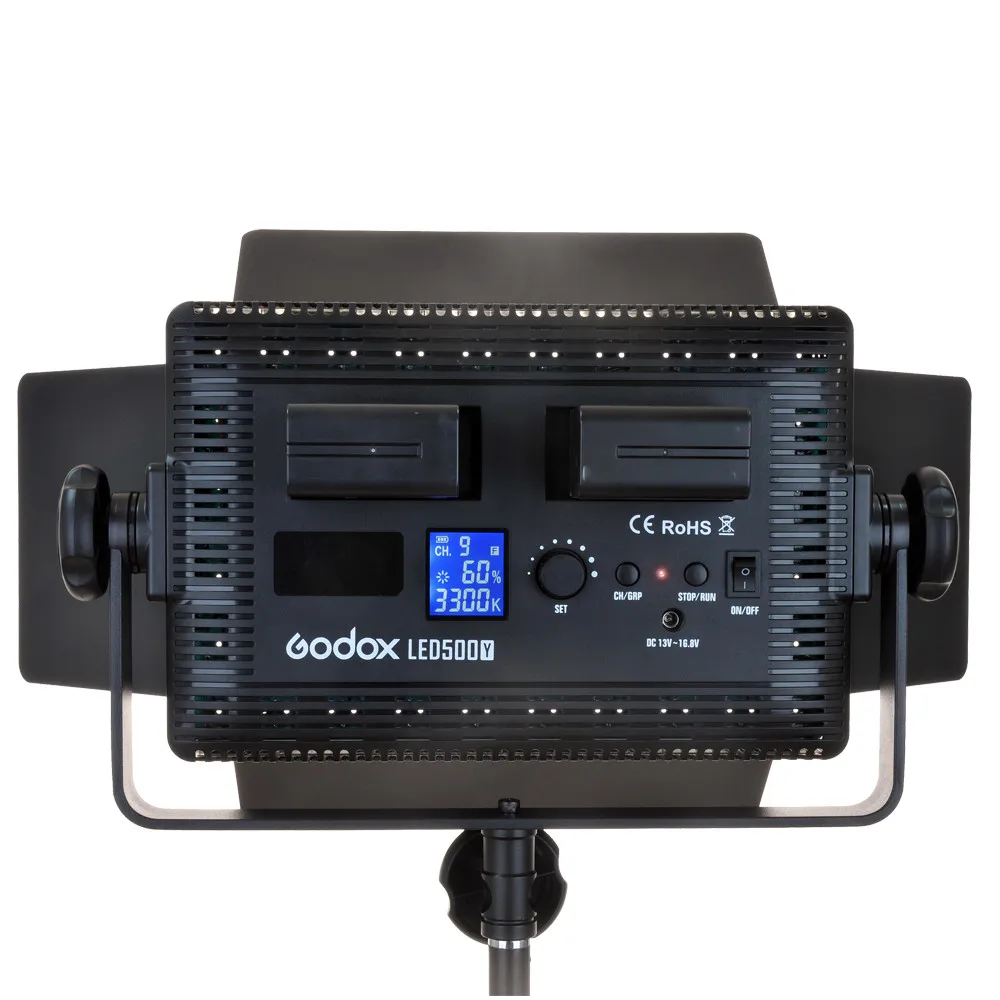 Godox светодиодный 500L/W/C фотографический светильник 500 ing серии видео + 2 * NP-750 батареи