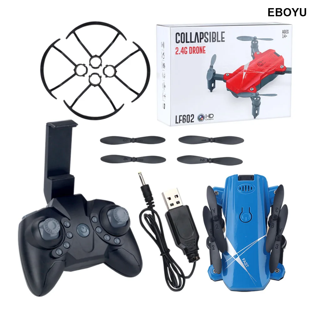 Мини Дрон EBOYU LF602 2 4 ГГц МП/0 3 МП Wi Fi FPV Радиоуправляемый с режимом удержания высоты
