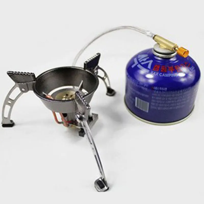 Портативная ветрозащитная наружная газовая плита для кемпинга походная