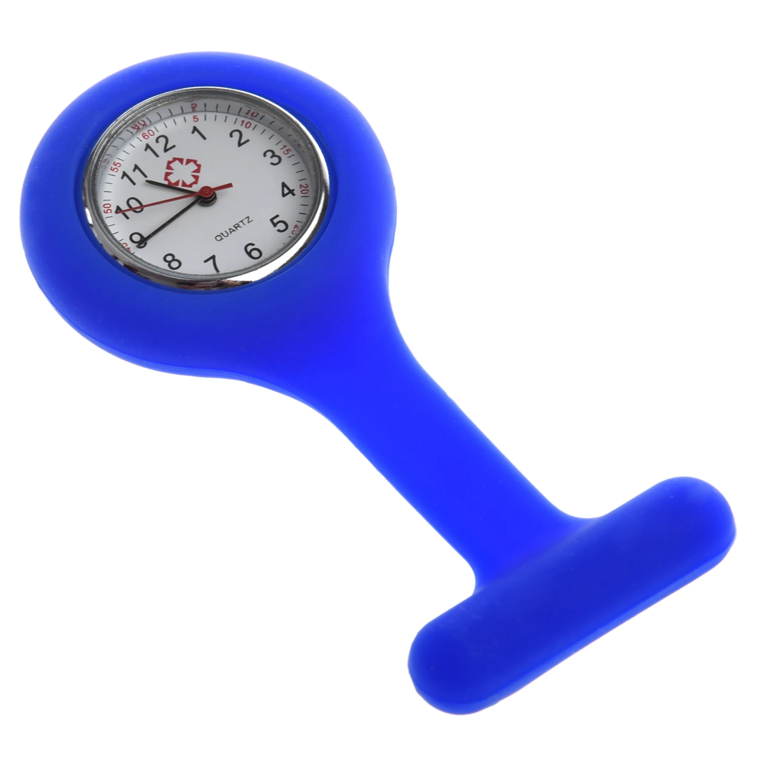 Новые мини Синие Силиконовые Медсестры Брошь Туника Fob часы медсестры карманные