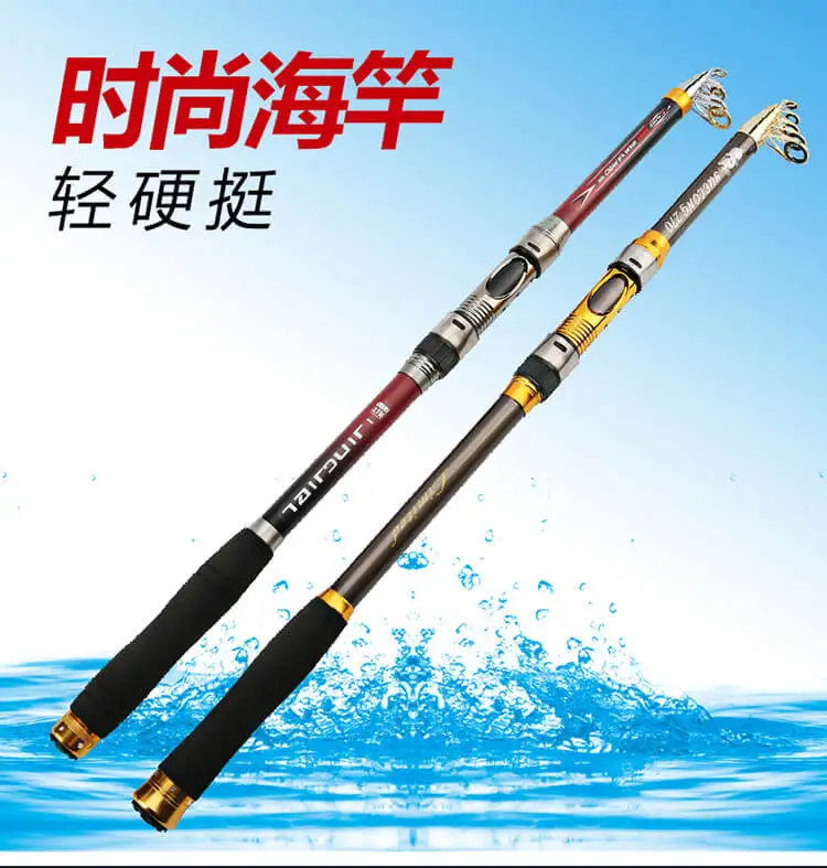Прочная карбоновая телескопическая удочка для ловли басов и форели путешествий 2