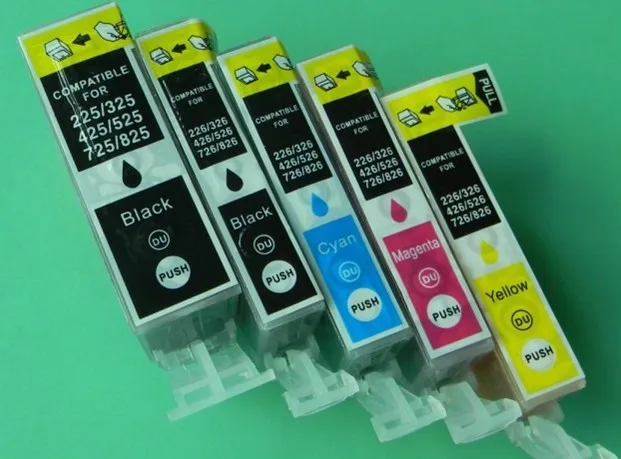 Vilaxh 5 шт. для canon чернильный картридж PGI 125 CLI 126 PIXMA IX6510 IP4810 IP4910 MG5210 MG5310 чернила
