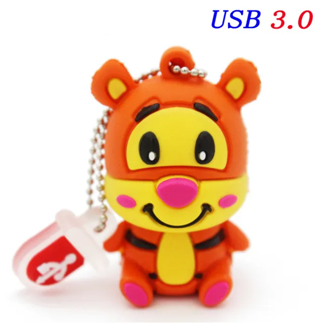 JASTER USB 3,0, ручка-накопитель с изображением Винни-медведя, тигра, Ослика, usb флеш-накопитель, флешка с изображением животных, 4 ГБ, 16 ГБ, 32 ГБ, 64 ГБ, милая мультяшная карта памяти - Цвет: 03
