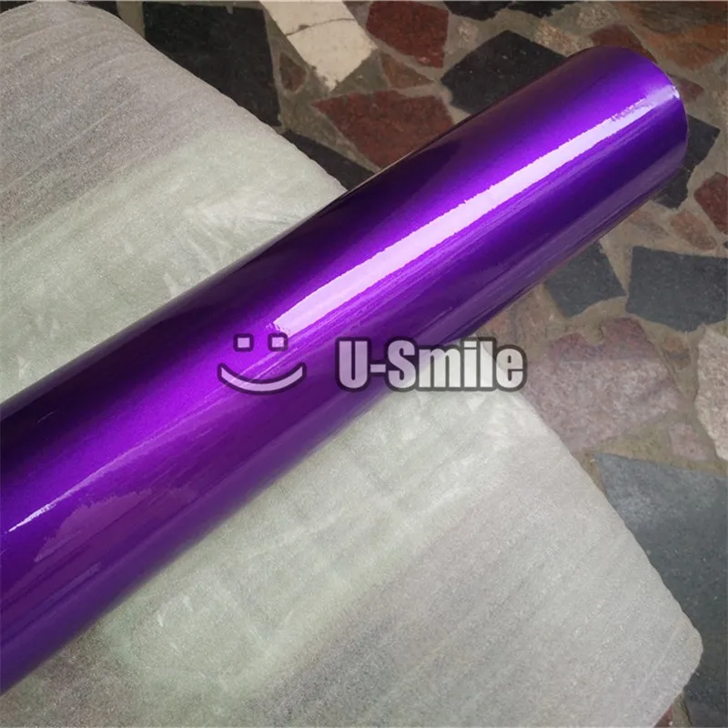 Лучшее Качество Фиолетовый Глянец конфетный фиолетовый виниловая пленка