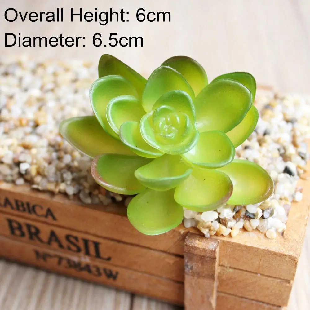 39Styles Green Artificial Succulents Plants for Home Garden Decoration Wedding Plants Wall Flower Arrangement Bonsai Fake Plants - Цвет: Green BaoLianHua