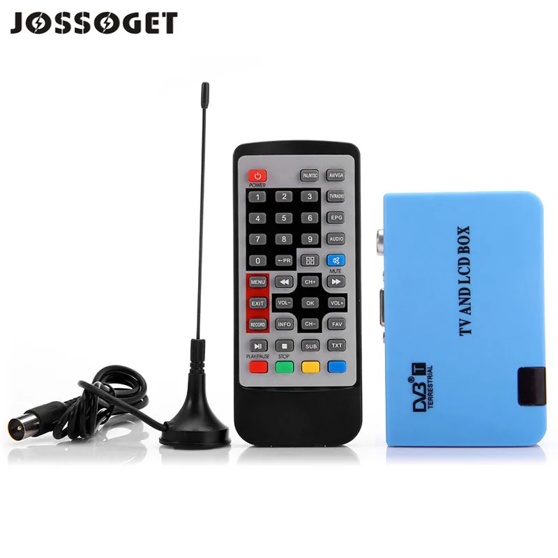 JOSSOGET TV Stick автономные VGA DVB-T LCD Приемник Рекордер с Пульта дистанционного