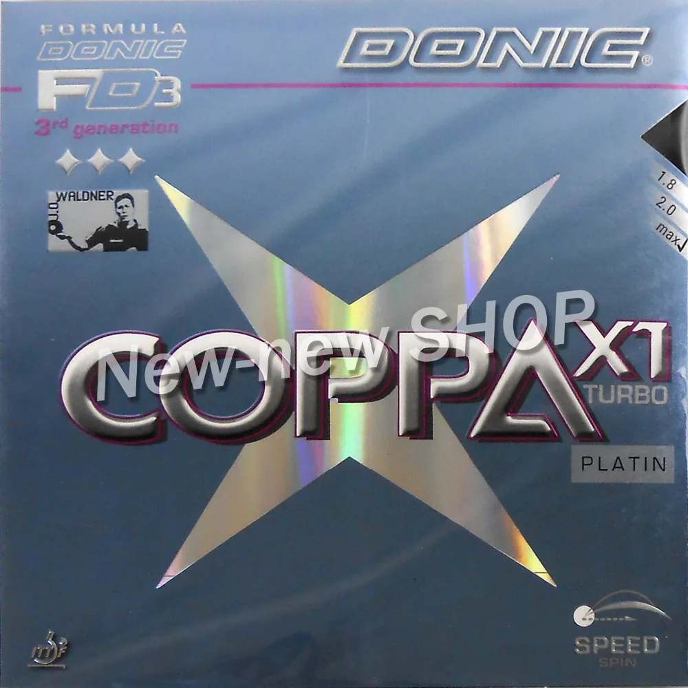 

Donic COPPA PLATIN TURBO X1 (X-1, X 1) 12088 # Накладка для настольного тенниса (пинг-понга) с губкой