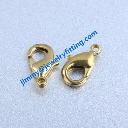 jewelry findings  accesories 902# 12mm raw brass lobster clasp claw claspwholesale price shipping free
