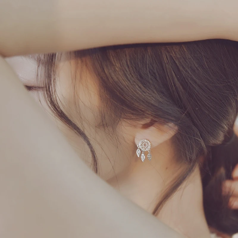 S925 серебро серьги сетки личности Дикая мода женский темперамент|earings|nail patchearrings