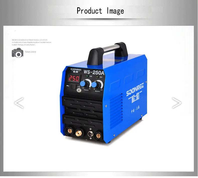 220 В WS 250A Нержавеющая Сталь Сварочный инвертор DC аргонно дуговая сварка и