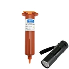 УФ-клей tp-2500 LOCA, 30 мл, жидкий оптический прозрачный клей с 9LED УФ-фонариком для сенсорного экрана huawei samsung galaxy iPhone