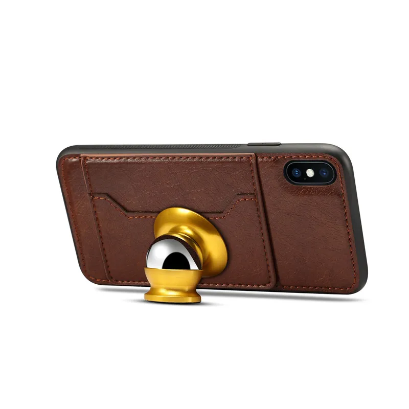 Crazy Horse Leather Case For iPhone X XR XS Max 7 8 Plus Retro Wallet Holder Phone Back Cover 6 6S Cases | Мобильные телефоны и