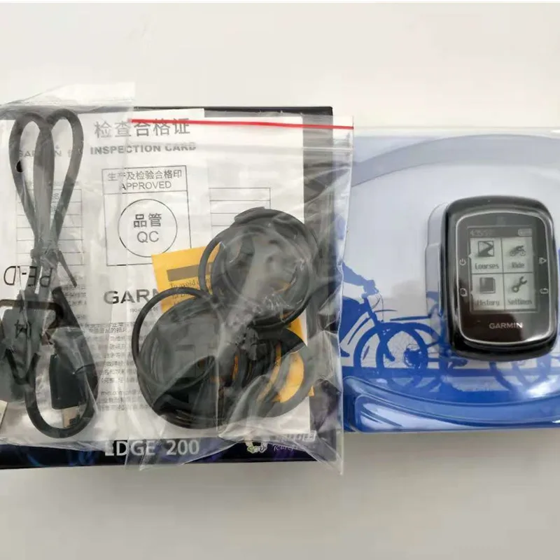 with box no support Аутентичный неиспользованный Garmin edge200 открытый беговой езды на велосипеде gps позиционирование беспроводной водонепроницаемый код стол - Цвет: with box no support