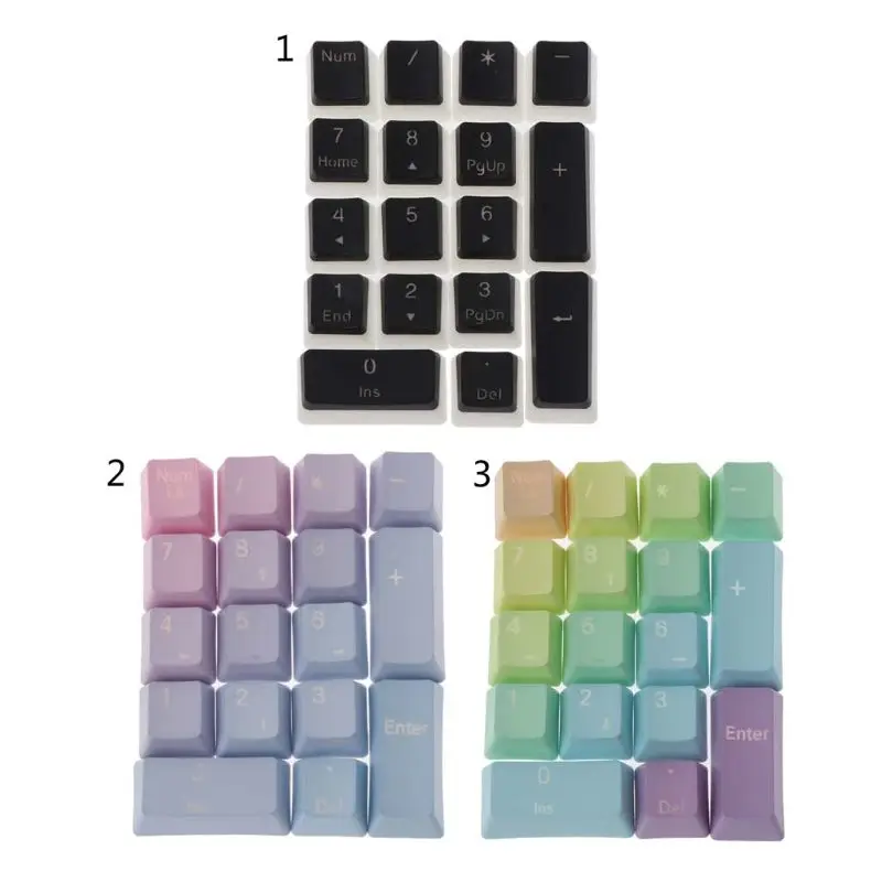 17 клавиш с боковой верхней печатью PBT Keycap для механической клавиатуры MX Switches