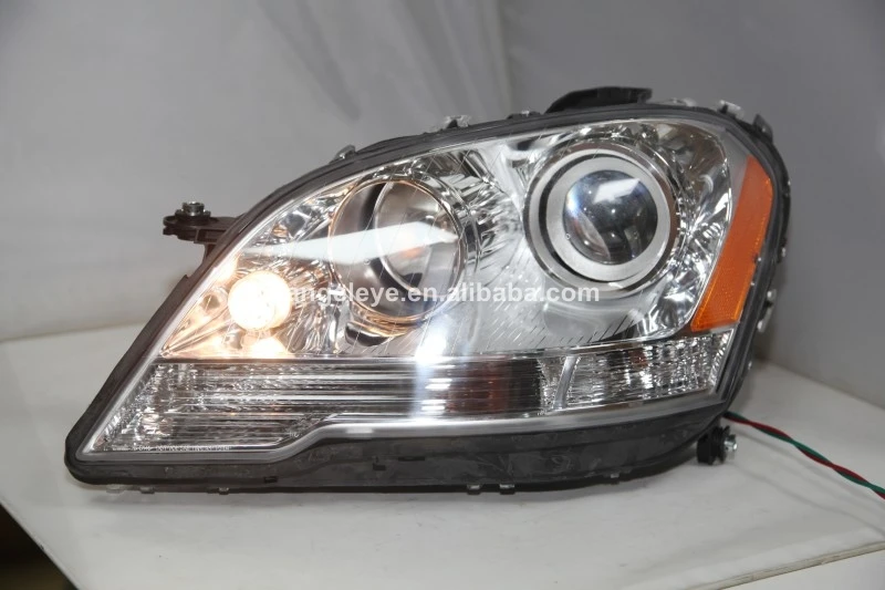 Для Mercedes-Benz W164 ML280 ML320 ML350 светодиодный головной светильник 2005-2008 года с желтым отражателем TYC