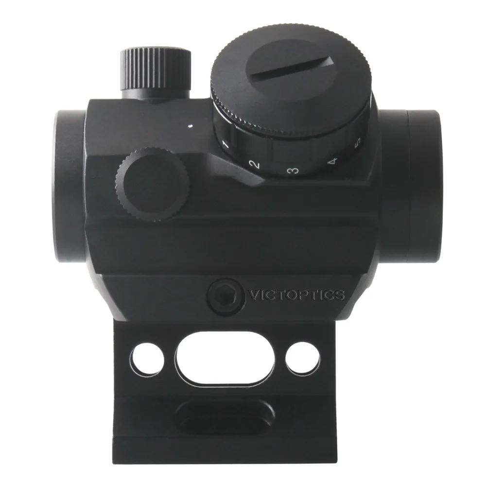 VictOptics 1x22 дешевая красная точка прицел Красная с Riser Picatinny 21 мм Крепление 11 уровней