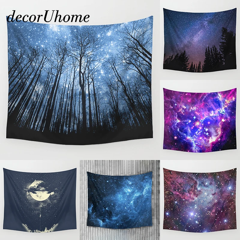 DecorUhome фэнтезийное украшение круглое полотенце звездное ночное растение