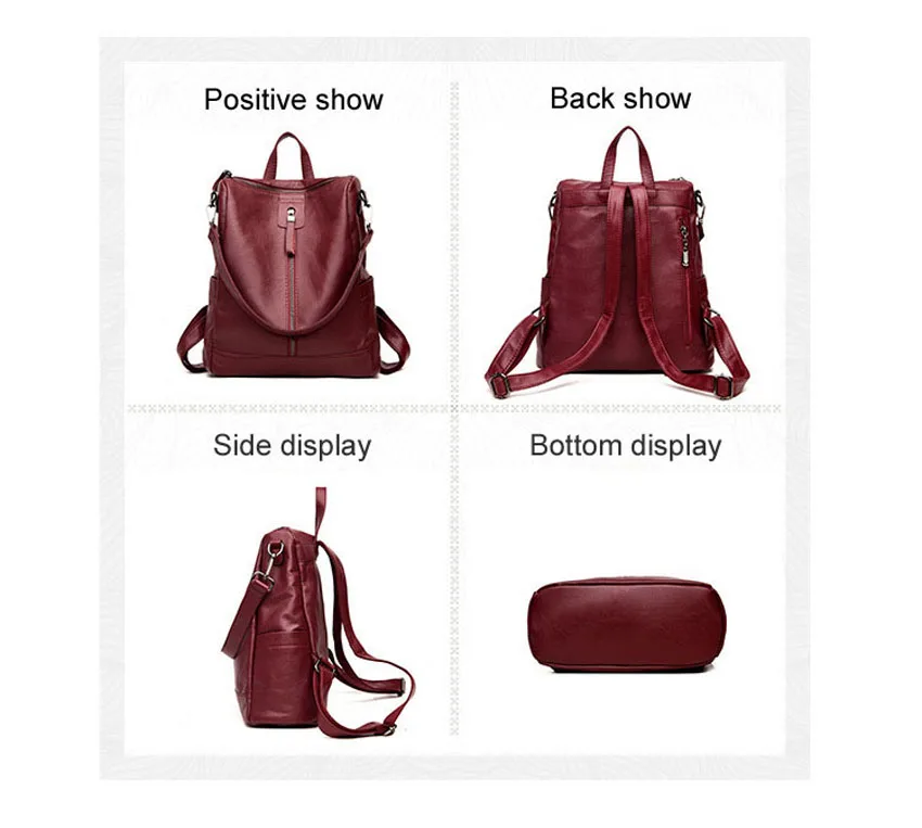 Противоугонный рюкзак кожаный водонепроницаемый mochilas plecak sac dos rugzak back pack книжный рюкзак школьный рюкзаки рюкзак plecak i damskie