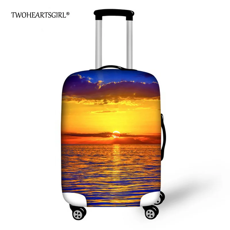 Protetora à Prova Capa de Segurança para 18-32 Twoheartsgirl Trole Bagagem Espessamento Desgastar-oposição Impressão Tronco Capa Dwaterproof Água Polegada Case
