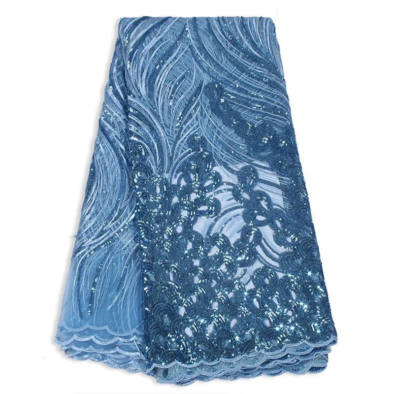 Bestway Тюль французская сетка вышивка пайетки Кружевная Сетка в нигерийском стиле